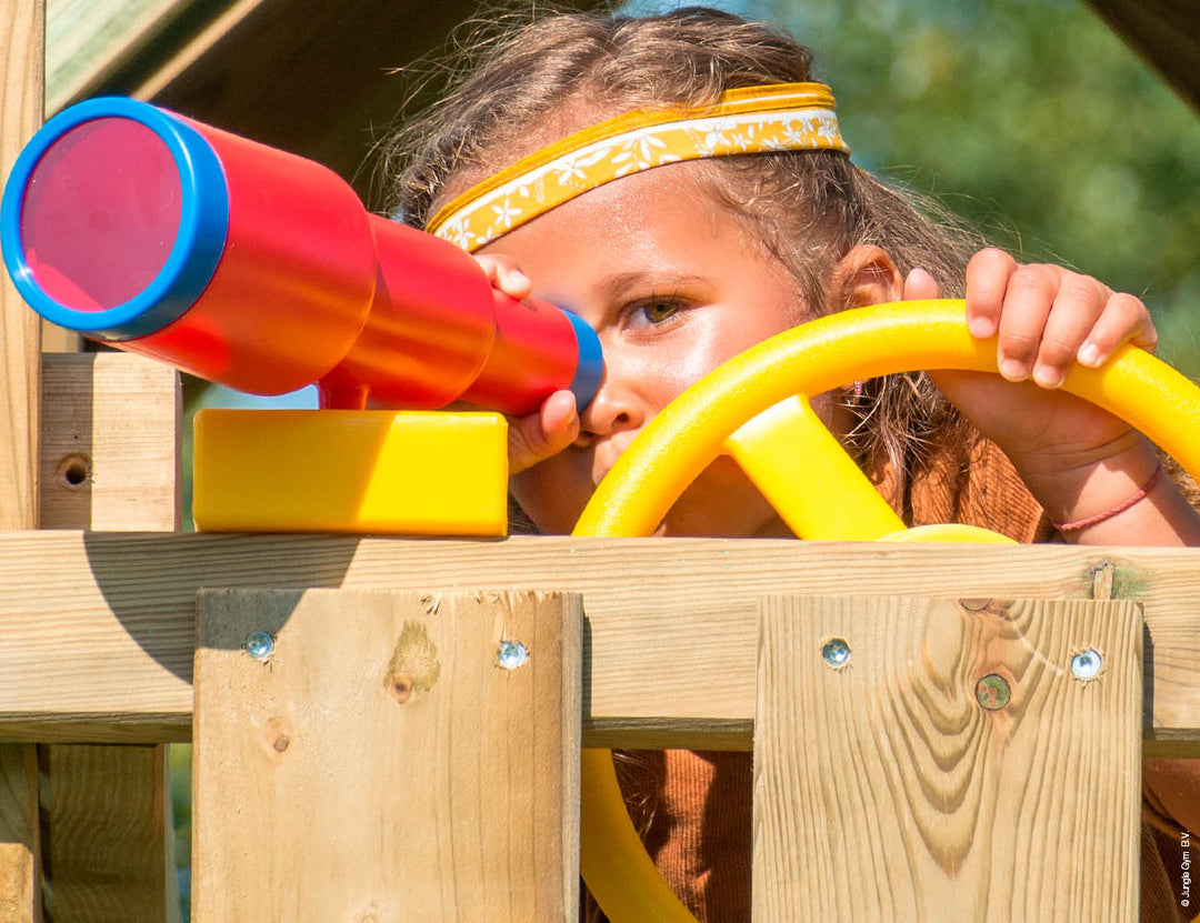 Jungle Club | Wooden climbing frame with swings & climbing net