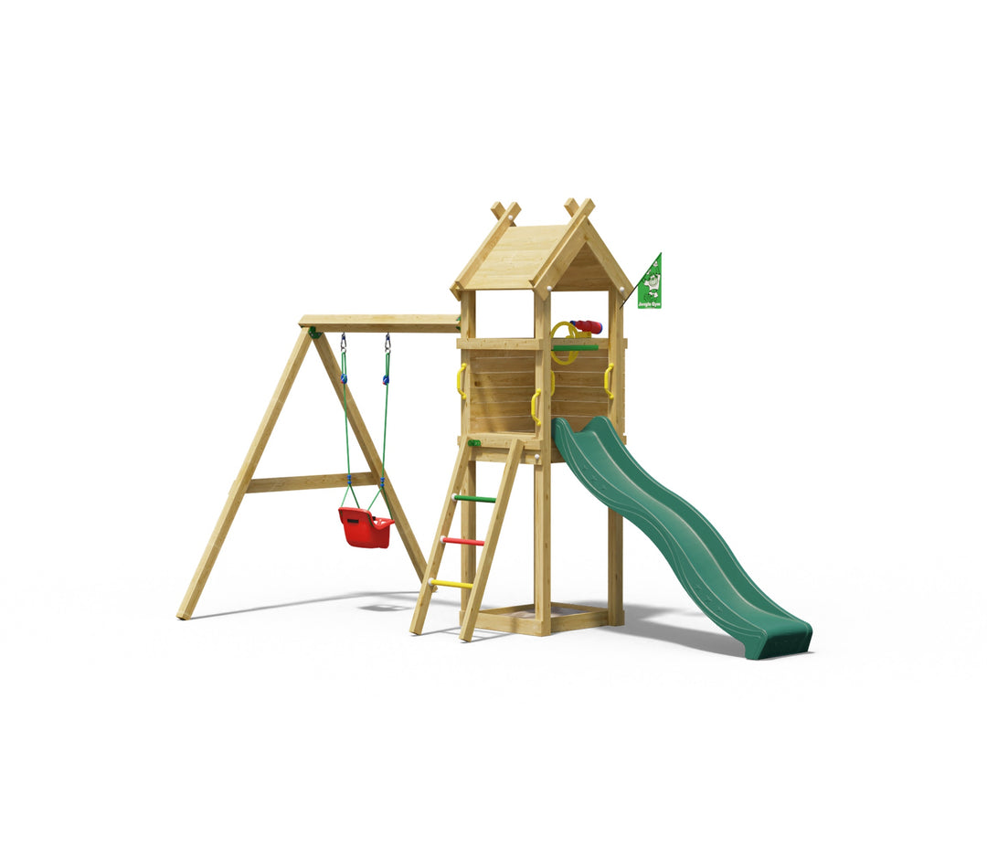 Jungle Tent | Tower playhouse with swing