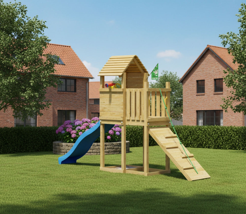 Jungle Pod | Wooden climbing frame with slide