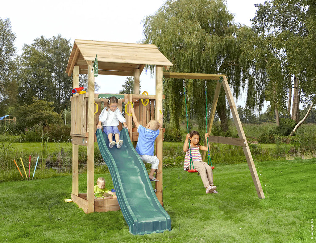 Jungle Casa | Aire de jeux en bois avec balançoire