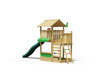Jungle Bayou | Wooden climbing frame with slide & market stall