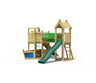 Jungle Navigator | Wooden climbing frame with slide & market stall