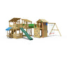 Jungle Crest | Tower playhouse with swings & veranda